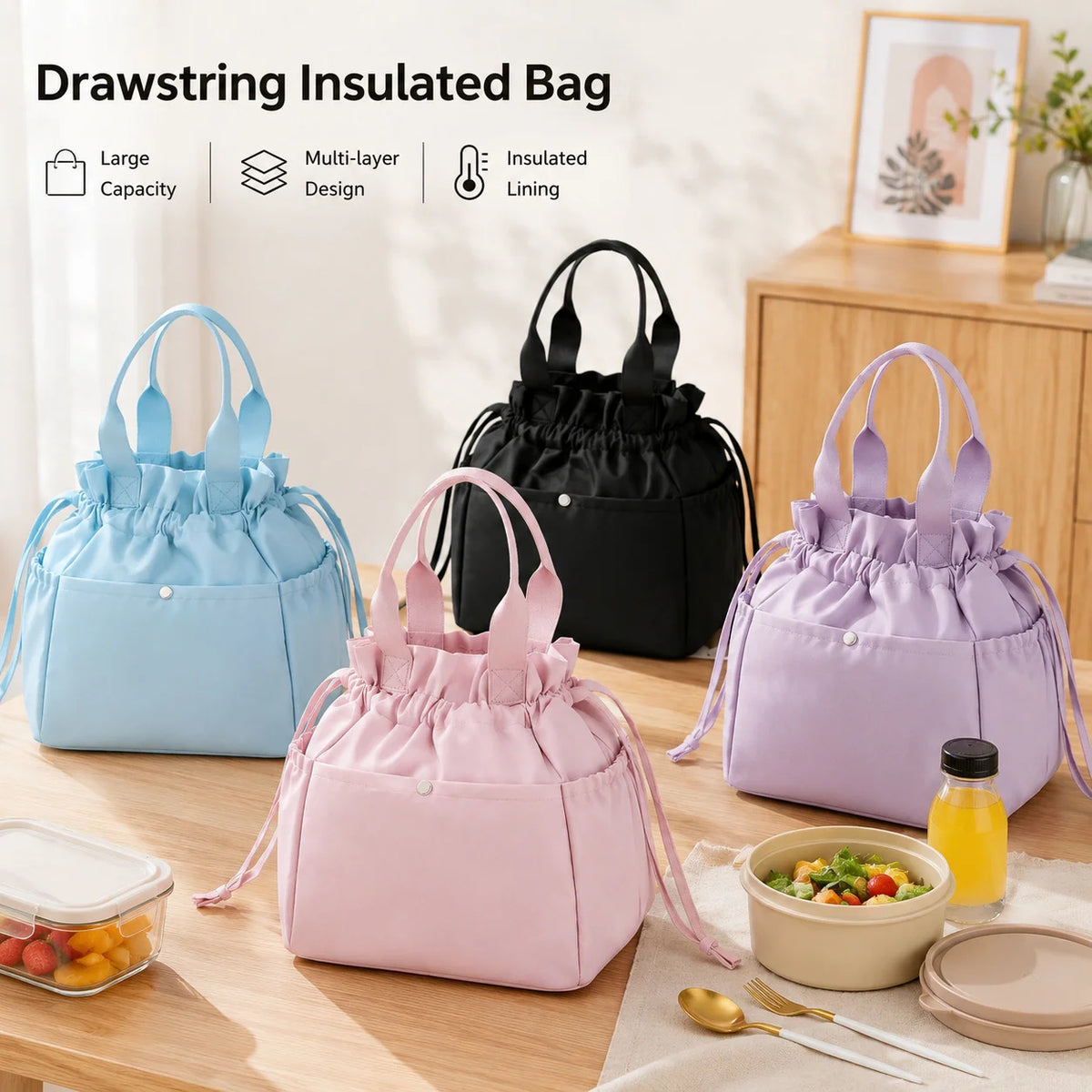 Large Insulated Lunch Bag – Leakproof Thermal Tote for Men & Women Insulated Lunch Bag Babs