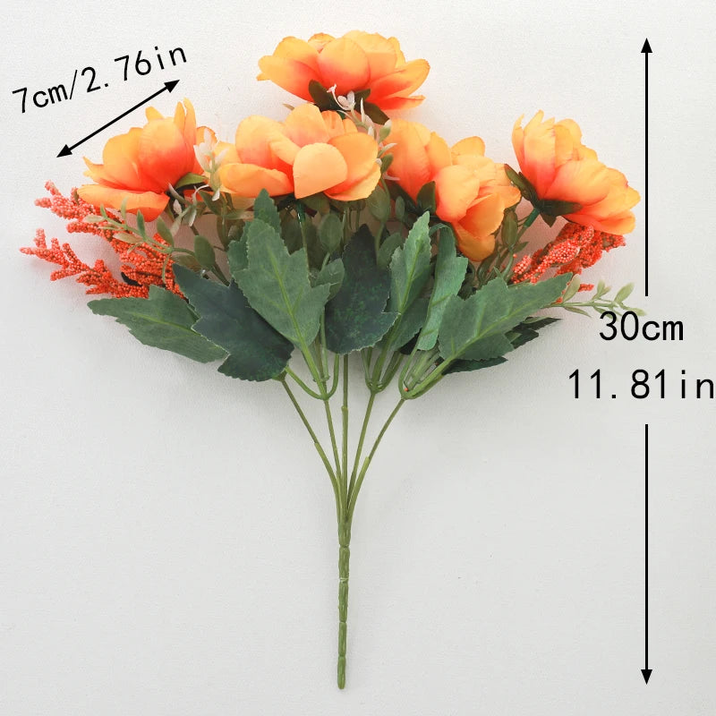 Artificial Silk Orchid Lotus Tea Rose Fake Flowers – 30cm Artificial Silk Flowers Babs
