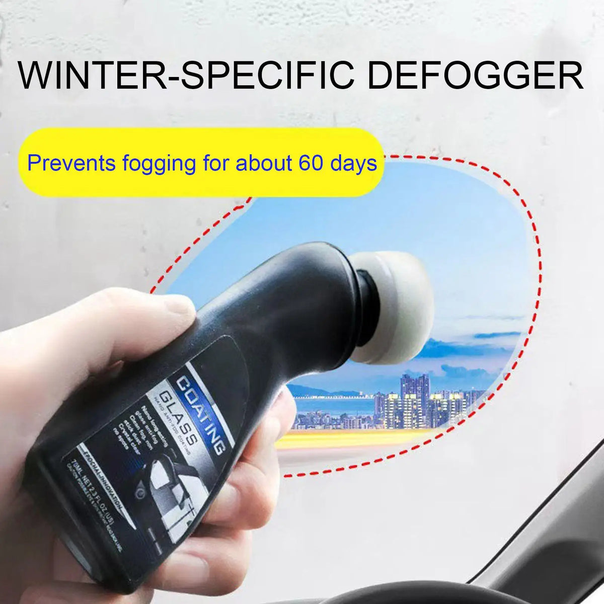 90ml Car Anti-Fog Spray – Windshield Glass Coating Defogger Car Anti-Fog Spray Babs