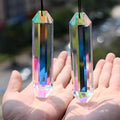2-Pack Glass Crystal Sun Catcher Window Prism Rainbow Ornament Crystal Sun Catcher Babs 2pcs