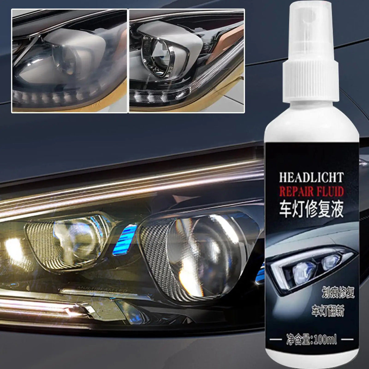 Car Headlight Restoration Fluid – Scratch Remover & UV Polish Headlight Restoration Fluid Babs