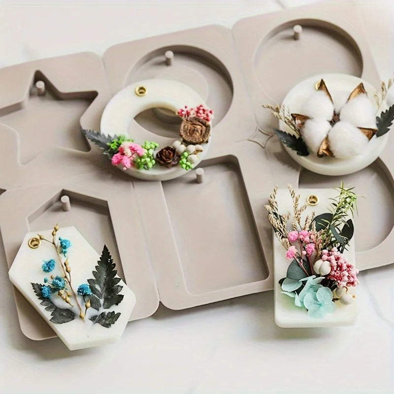 Flower Gypsum Diffuser Stone Silicone Mold – 6-Hole Wedding Gift Silicone Craft Mold Babs