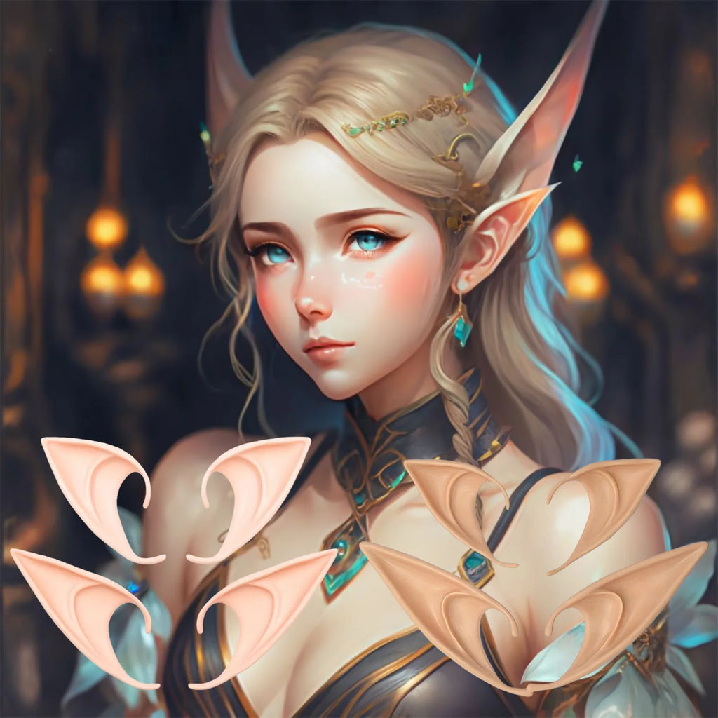 Silicone Elf Ears Cosplay Fairy Vampire Elven Costume Props Costume Ear Props Babs