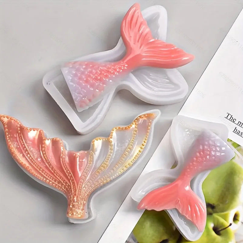 Mermaid Tail Silicone Mold – Resin, Cake & Soap Crafting Silicone Craft Mold Babs