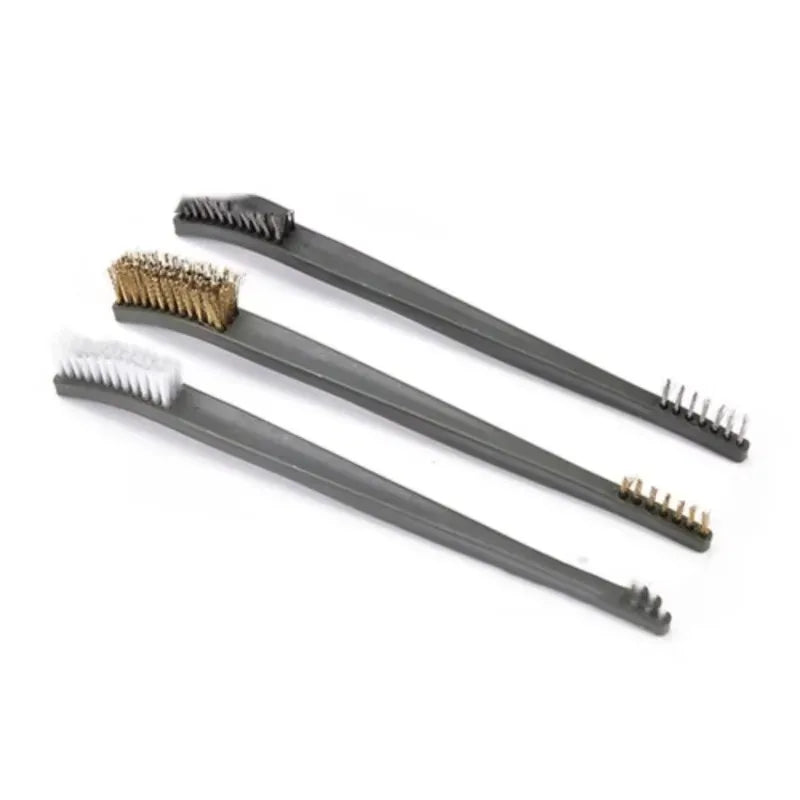 Car Detailing Brush Set – 3 Wire Brushes & 4 Nylon Picks Car Detailing Brush Set Babs