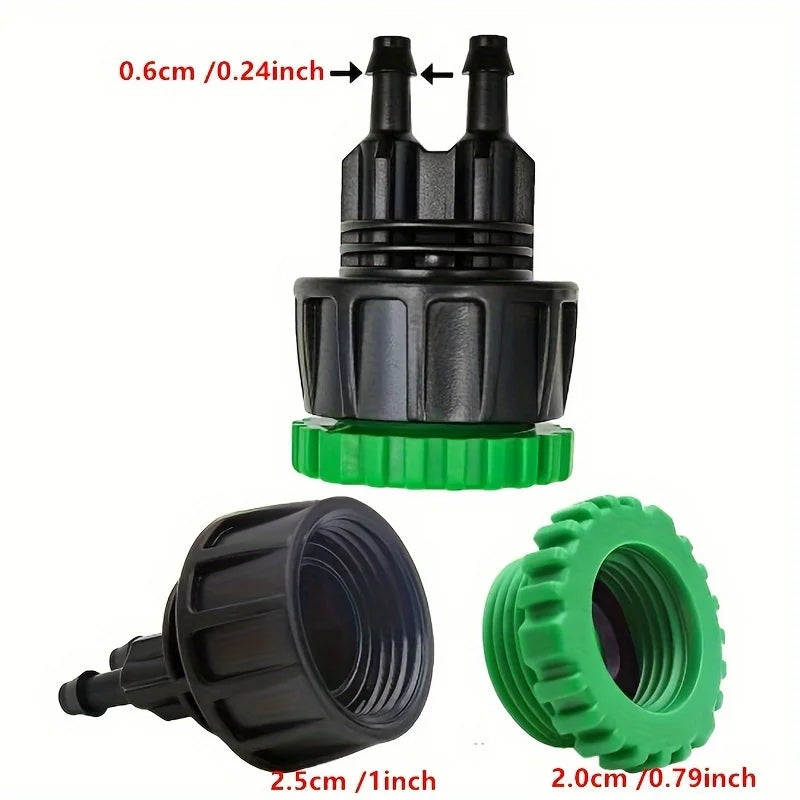 2pcs Drip Irrigation Hose Connectors & Garden Faucet Adapter Drip Irrigation Fittings Babs