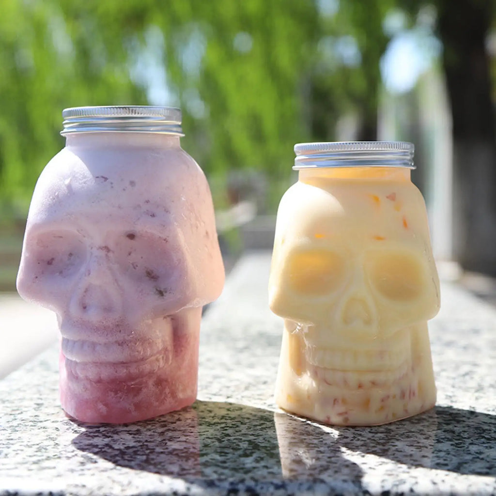Skull Shaped Jar with Lid – Spooky Storage & Party Decor Decorative Storage Jar Babs