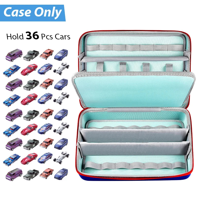 Toy Car Organizer Case – Holds 36 Matchbox Die-Cast Cars Toy Car Storage Case Babs