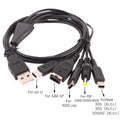 5-in-1 USB Charging Cable 1.2M for Nintendo 3DS DS Wii U GBA SP USB Charging Cable Babs Default Title