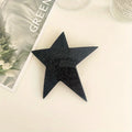 Shiny Star Spring Hair Clip – Y2K Irregular Ponytail Headwear Hair Clip Babs Black