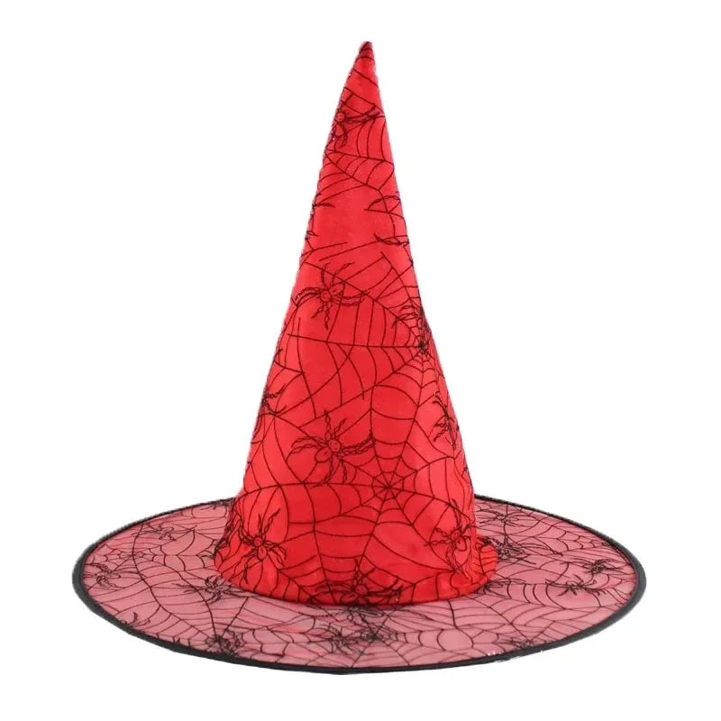 Spider Web Witch Hat – Halloween Costume for Women & Kids Halloween Costume Hat Babs