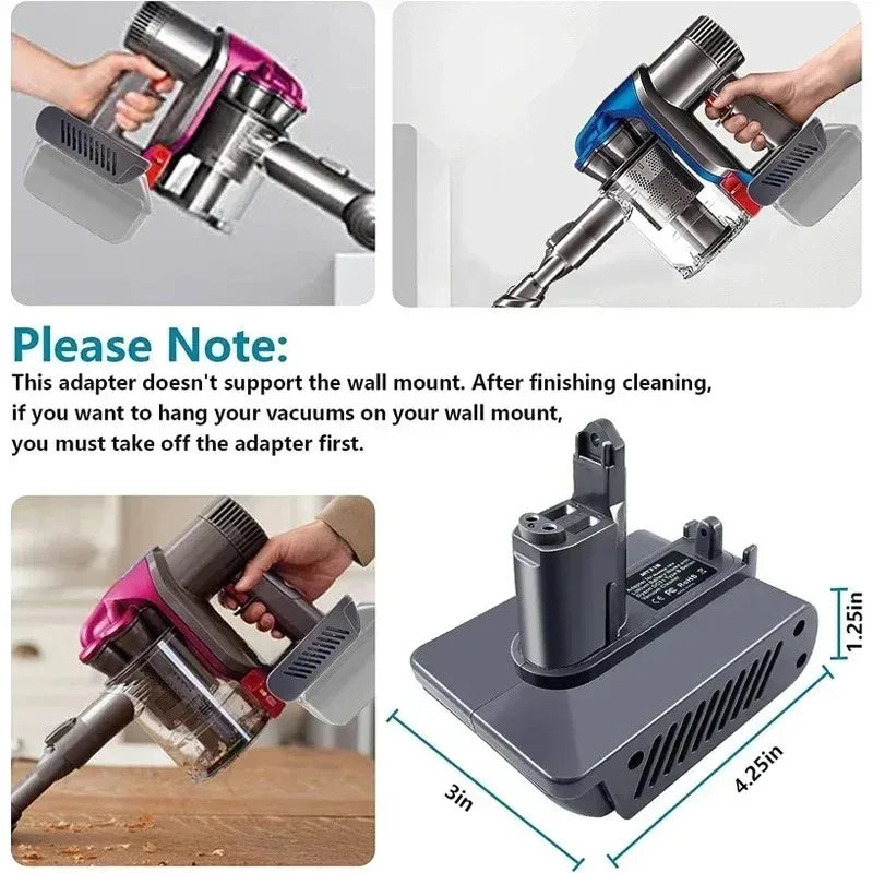 Makita 18V to Dyson Type B Battery Adapter Converter MT31B Battery Adapter Converter Babs