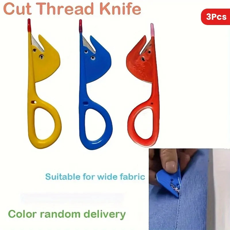 3pcs Seam Ripper Stitch Unpicker Set – Stainless Steel Thread Cutter Seam Ripper Set Babs