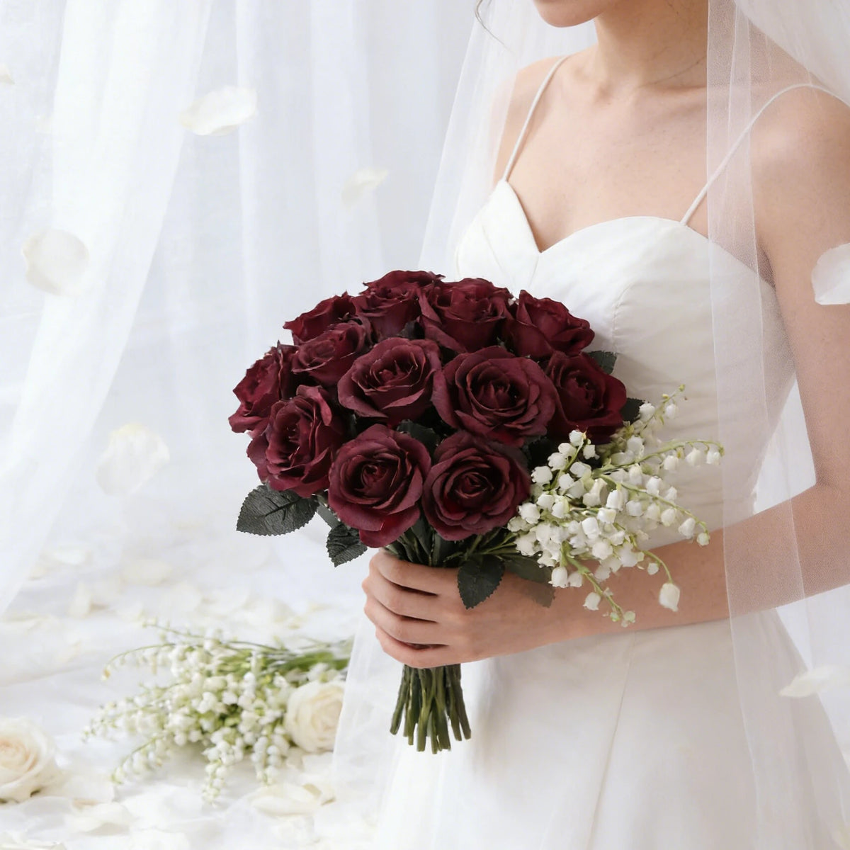 Silk Rose Artificial Flowers Bouquet 5/10 Pcs – Home Decor Artificial Flower Bouquet Babs