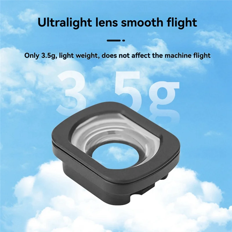 Wide-Angle Lens Filter for DJI FLIP – 100° FOV, HD Glass Camera Lens Filter Babs