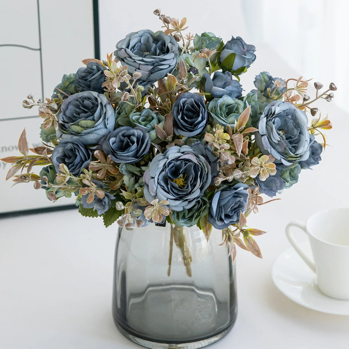 Silk Artificial Rose Bouquet for Wedding & Home Décor Artificial Flower Bouquet Babs