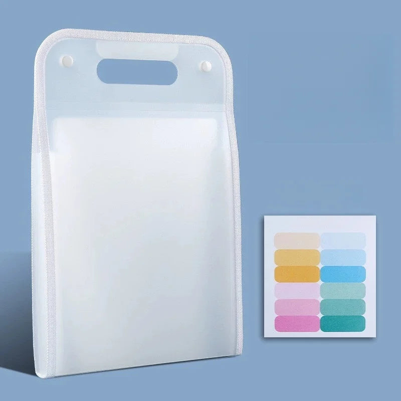 13-Pocket Expanding File Folder Accordion Document Organizer Accordion File Organizer Babs White