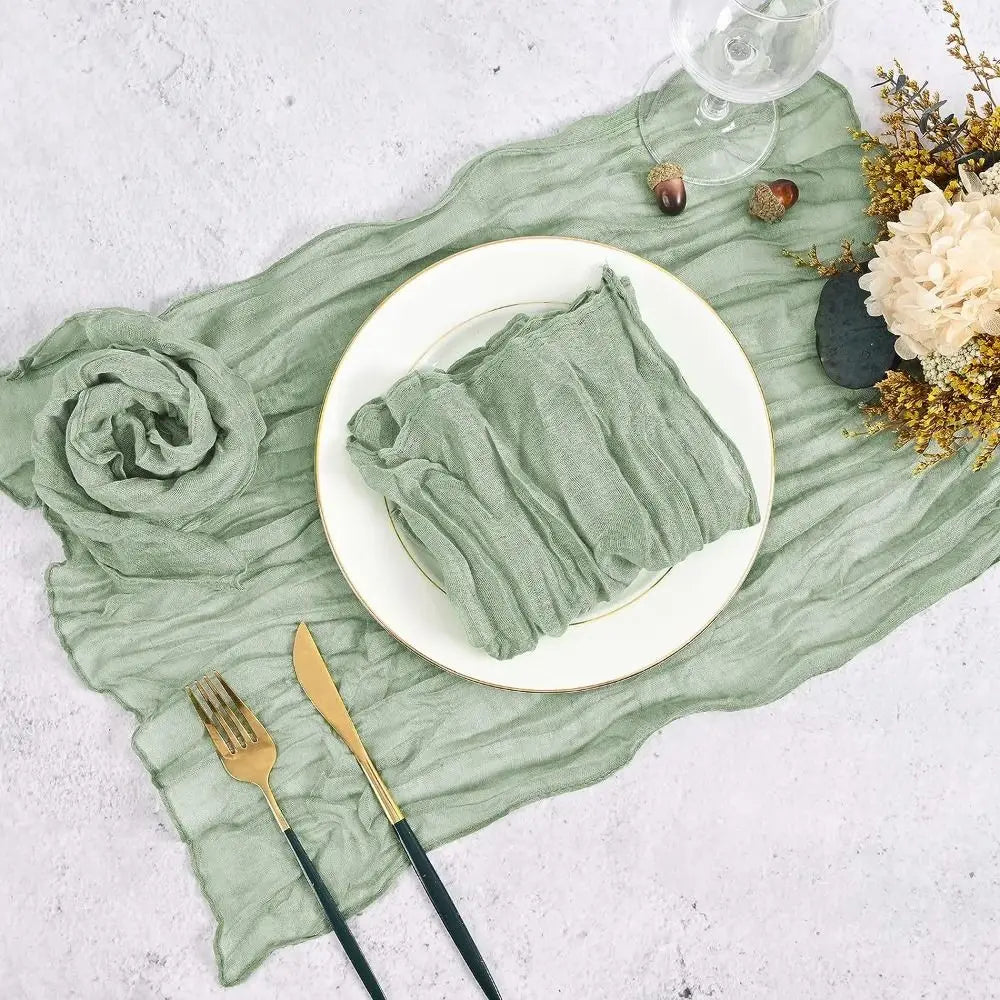 Reusable Gauze Napkins 50x50cm – Solid Color Polyester Table Linen Cloth Table Napkin Babs