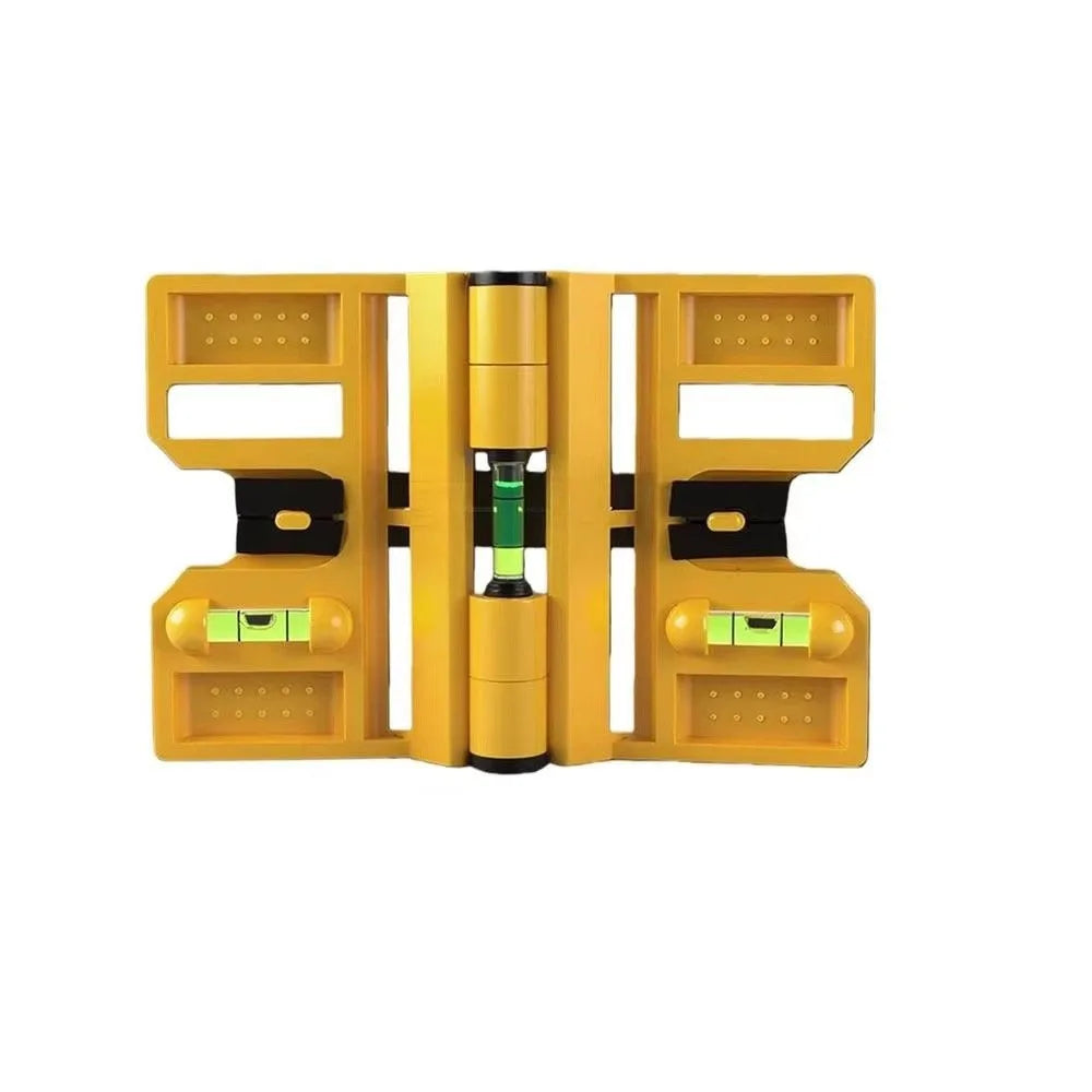 Folding Magnetic Post Level – Adjustable Spirit Level Tool Spirit Level Tool Babs Yellow