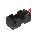 6V AA Battery Holder 4-Cell Plastic Case with Wire Lead Battery Holder Babs Black