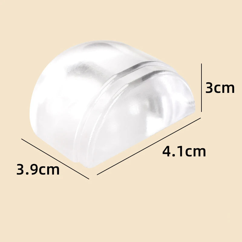 Transparent Silicone Door Stopper – No-Drill Wall Protector Door Stopper Babs