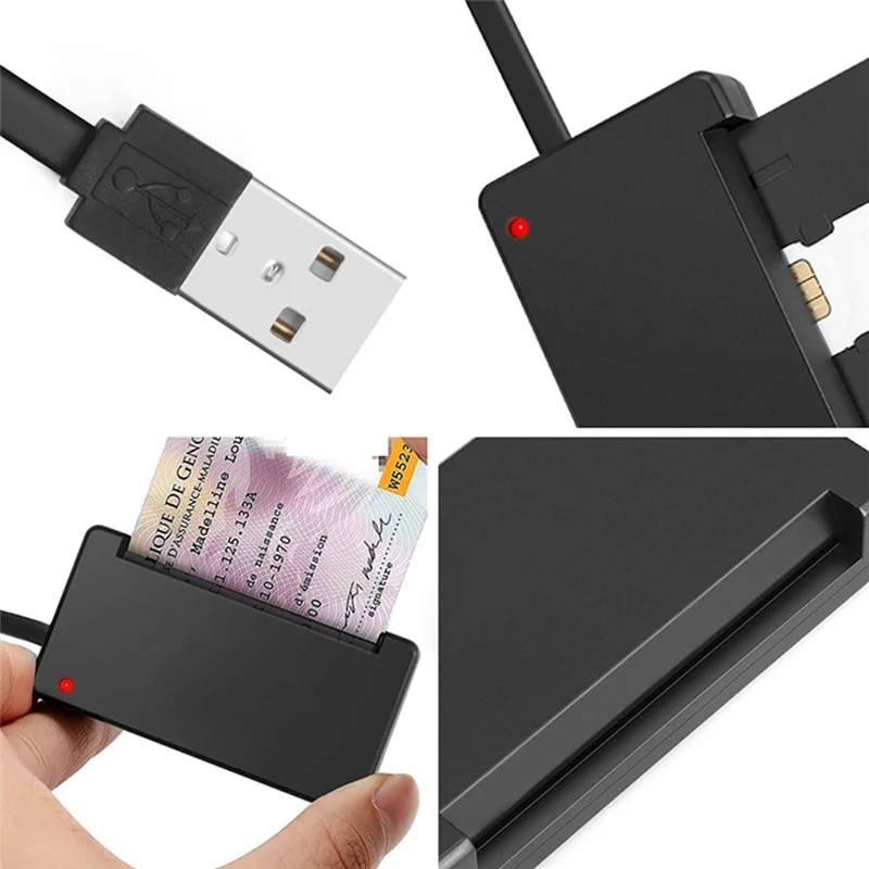 USB 2.0 Universal Smart Card Reader – ID, Bank & SIM Smart Card Reader Babs
