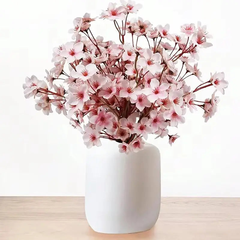 Silk Peach Blossom Artificial Flowers – Wedding & Home Décor Artificial Silk Flowers Babs Pink 1 pc