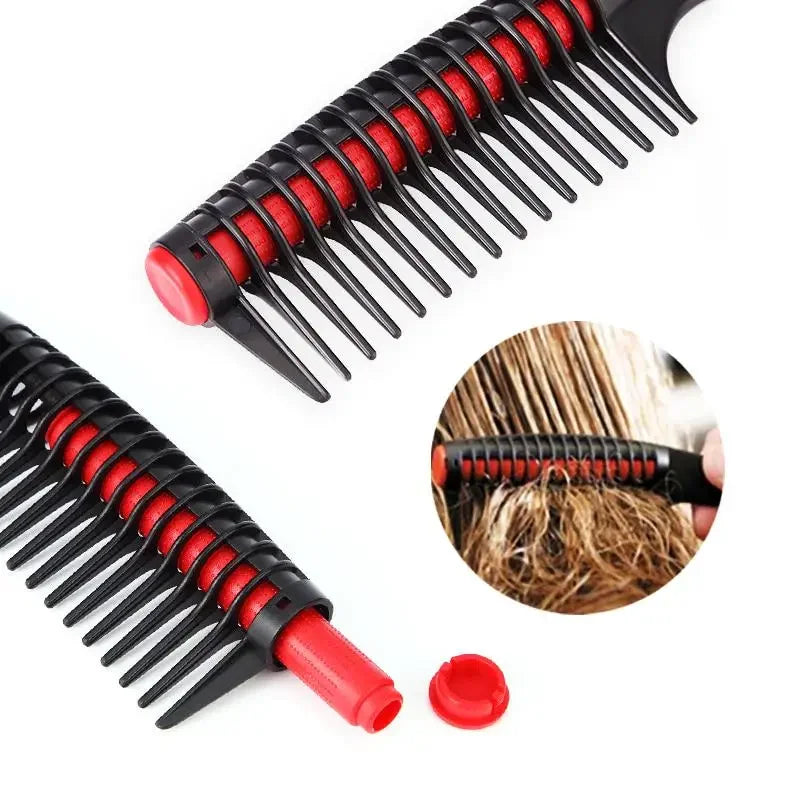Rolling Detangling Comb – Large Teeth, Detachable Roller Hair Detangling Comb Babs