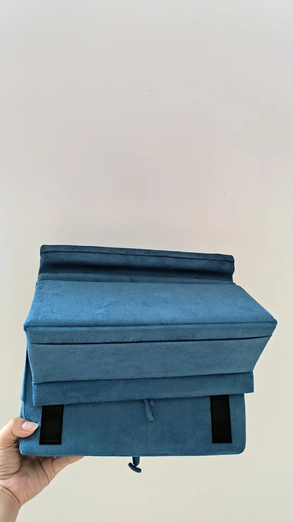 Foldable Tablet Pillow Stand for Lap, Bed & Desk with Pocket Tablet Pillow Stand Babs Blue