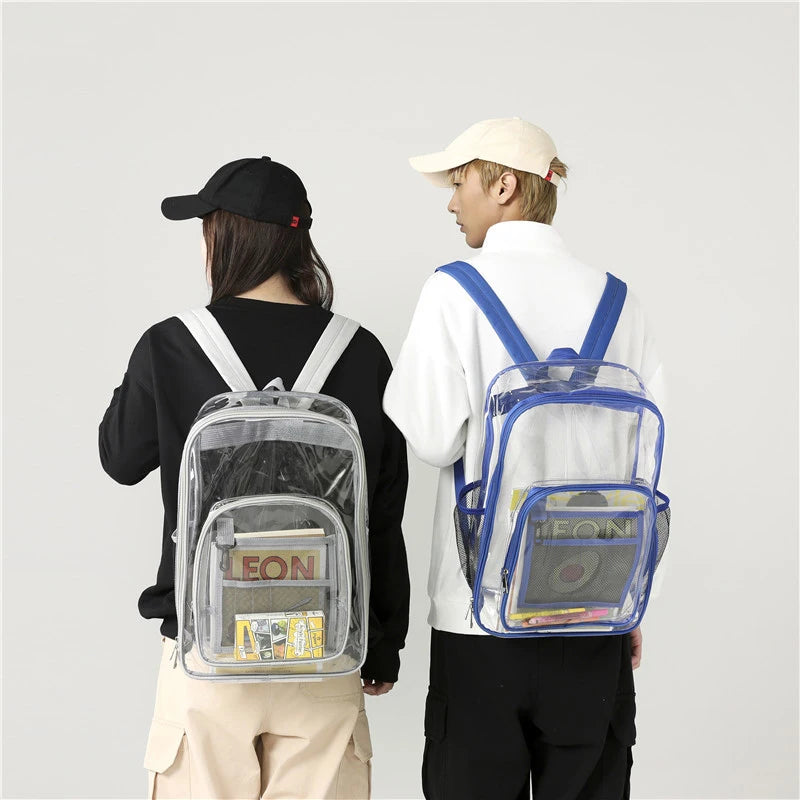 Waterproof Clear Backpack – Unisex Large Capacity Transparent Bag Clear Backpack Babs