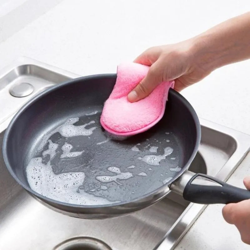 5-Pack Microfiber Dish Sponge Scrubbers – Kitchen Cleaning Set Kitchen Sponge Scrubbers Babs