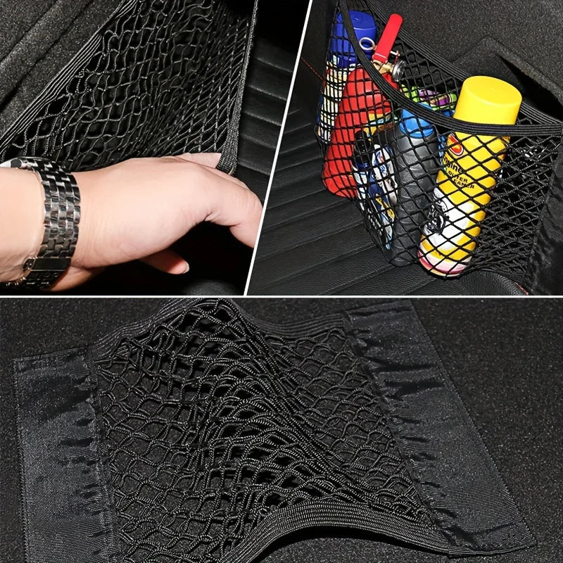 Car Trunk Storage Net Bag – SUV Rear Seat Organizer Car Trunk Organizer Babs