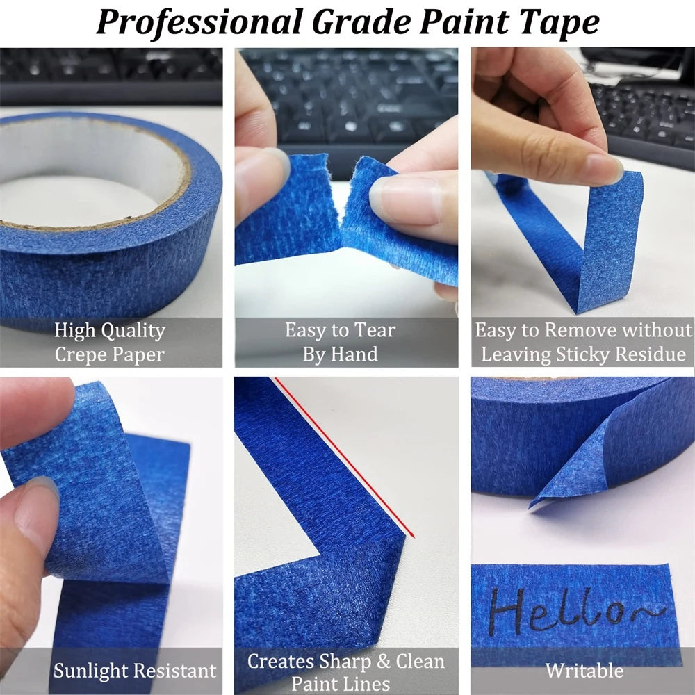 Blue Painters Tape 15/30/48mm×50m – Clean Release Masking Tape Painters Masking Tape Babs