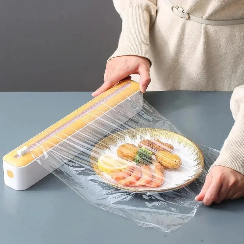 Food Wrap Dispenser with Slide Cutter | Clean Cuts Every Time Food Wrap Dispenser Babs