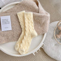 Thick Coral Fleece Winter Socks for Women – Cozy Plush Sleep Socks Plush Winter Socks Babs One Size YELLOW