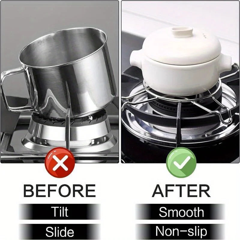 Gas Stove Auxiliary Rack – Iron Milk, Coffee & Pot Stand Stove Pot Rack Babs