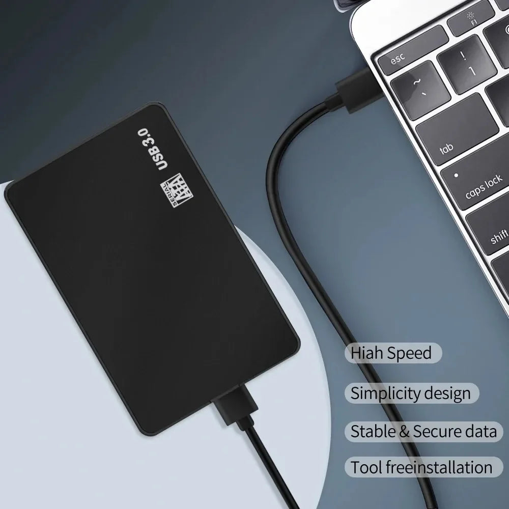 USB 3.0 2.5" SATA HDD SSD External Hard Drive Enclosure | 5Gbps Hard Drive Enclosure Babs