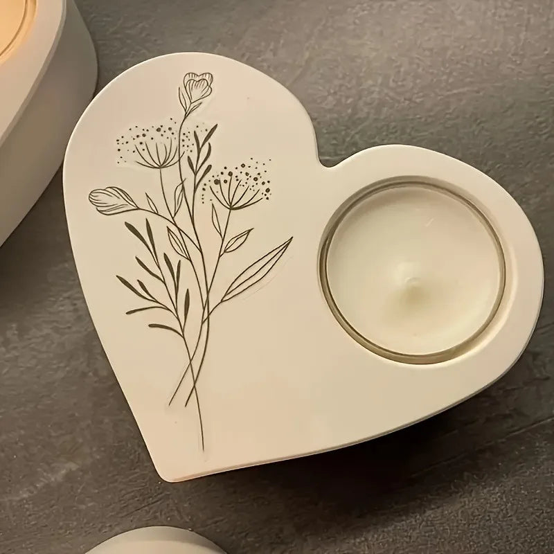 Heart Silicone Mold for Candle, Resin & Cement Casting Silicone Casting Mold Babs