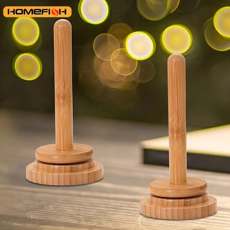 Bamboo Yarn Winder Stand – Tabletop Rotary Spool Organizer Yarn Winder Stand Babs