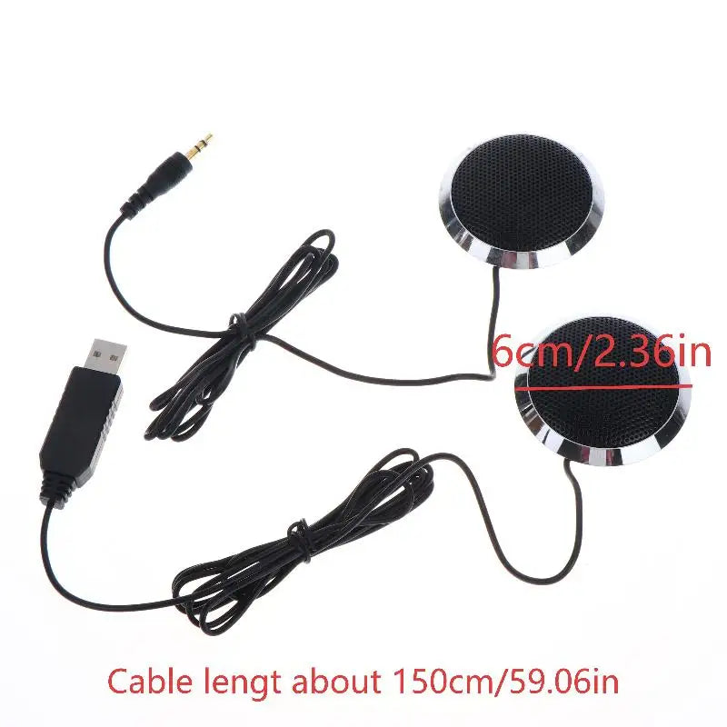 HUXUAN USB Desktop Condenser Microphone – 360° Omnidirectional Desktop Condenser Microphone Babs