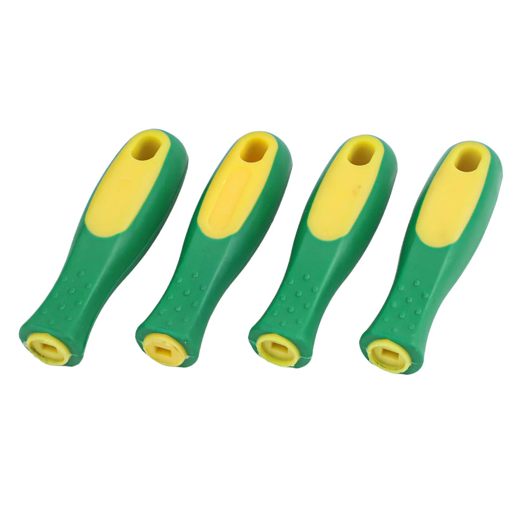 4Pcs Rubber File Handles 110mm – Round & Rectangular Replacement File Handle Set Babs