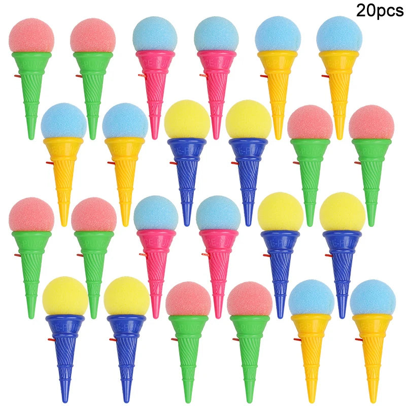 Mini Ice Cream Sponge Ball Shooter Toys – Kids Party Favors Kids Party Toy Babs 20Pcs