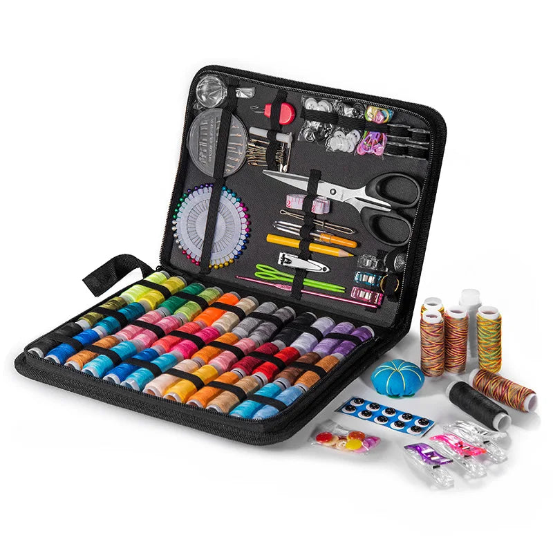 Portable Sewing Kit Bag – Needle & Thread Travel Organizer Sewing Kit Organizer Babs L 127PCS
