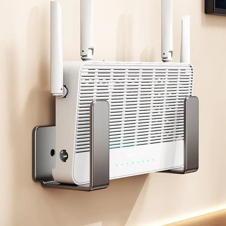 No-Drill Wall Mount Router & Modem Storage Bracket Rack Wall Mount Storage Rack Babs