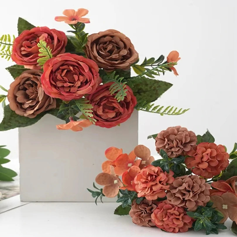 Artificial Silk Peony Bouquet – Wedding & Home Décor (1/3 Pc) Artificial Flower Bouquet Babs