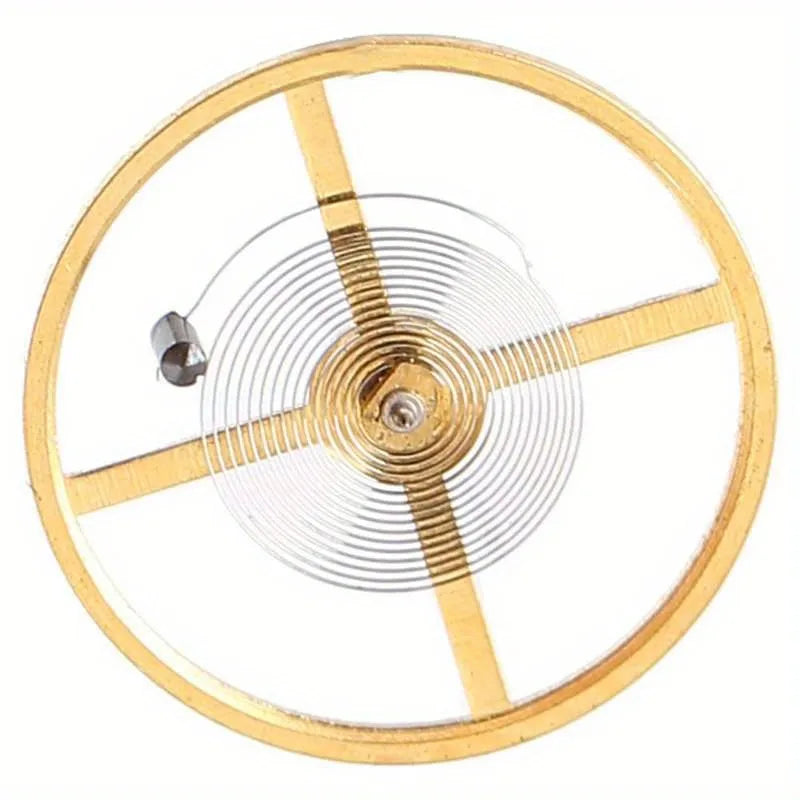 Watch Balance Wheel & Hairspring 9.3mm – Gold Replacement Part Watch Repair Part Babs