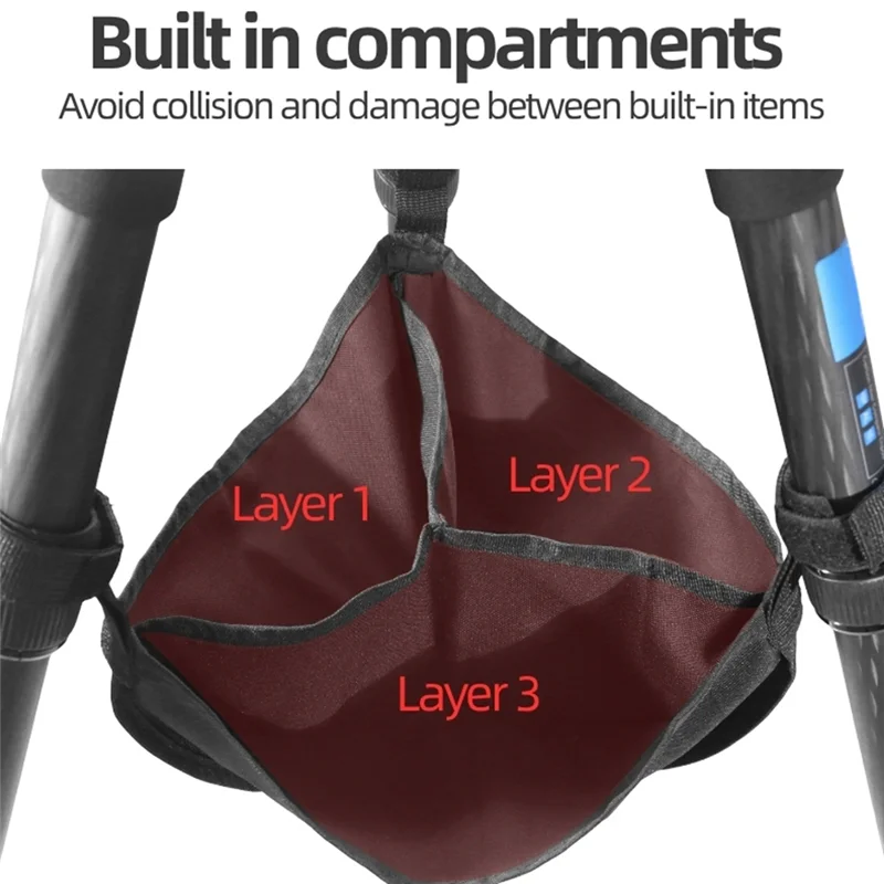 Nylon Tripod Sandbag – Counterbalance Weight Bag for Studio Tripod Sandbag Babs Black
