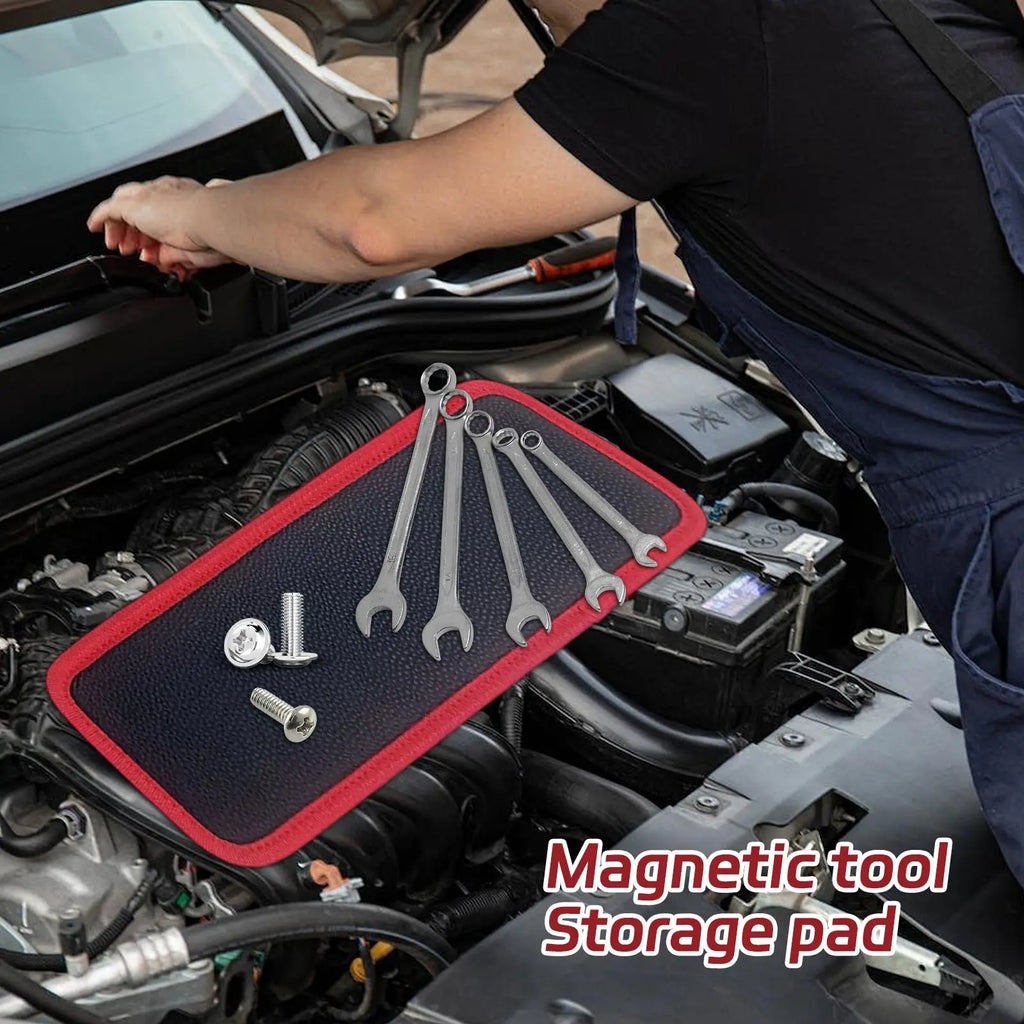 Magnetic Tool Pad – Flexible Leather Mat for Screws & Tools Magnetic Tool Mat Babs