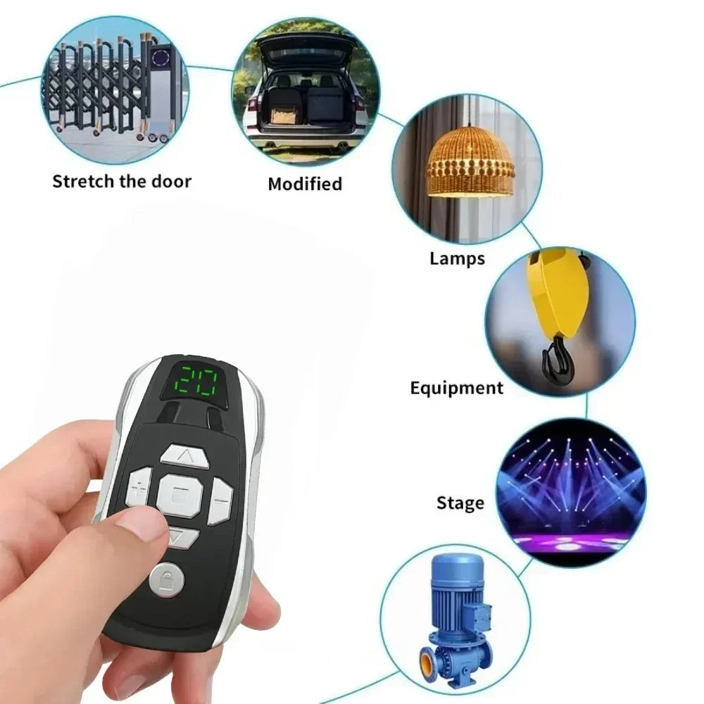 20-Channel Rechargeable Garage Door Remote Duplicator 300-915MHz Remote Duplicator Babs