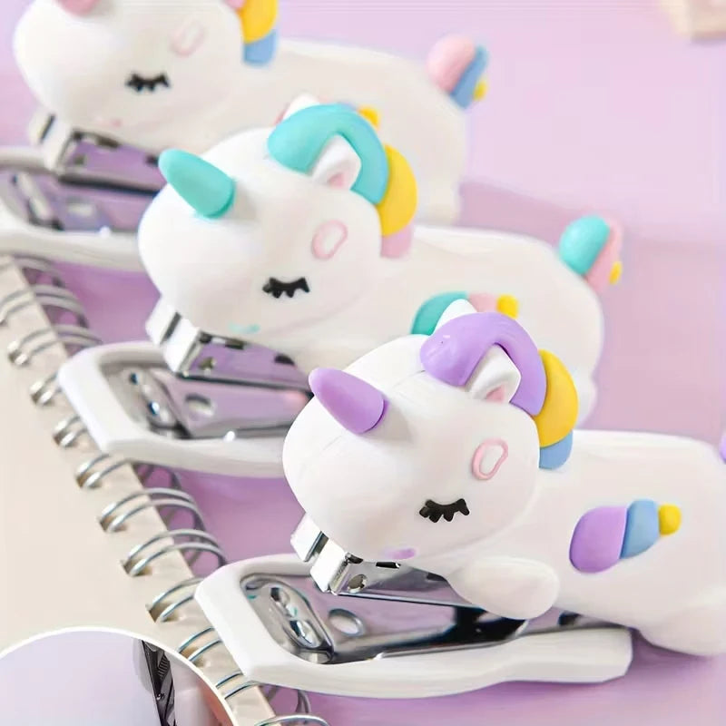 Mini White Stapler – Multifunctional, Portable Office & School Tool Mini Stapler Babs